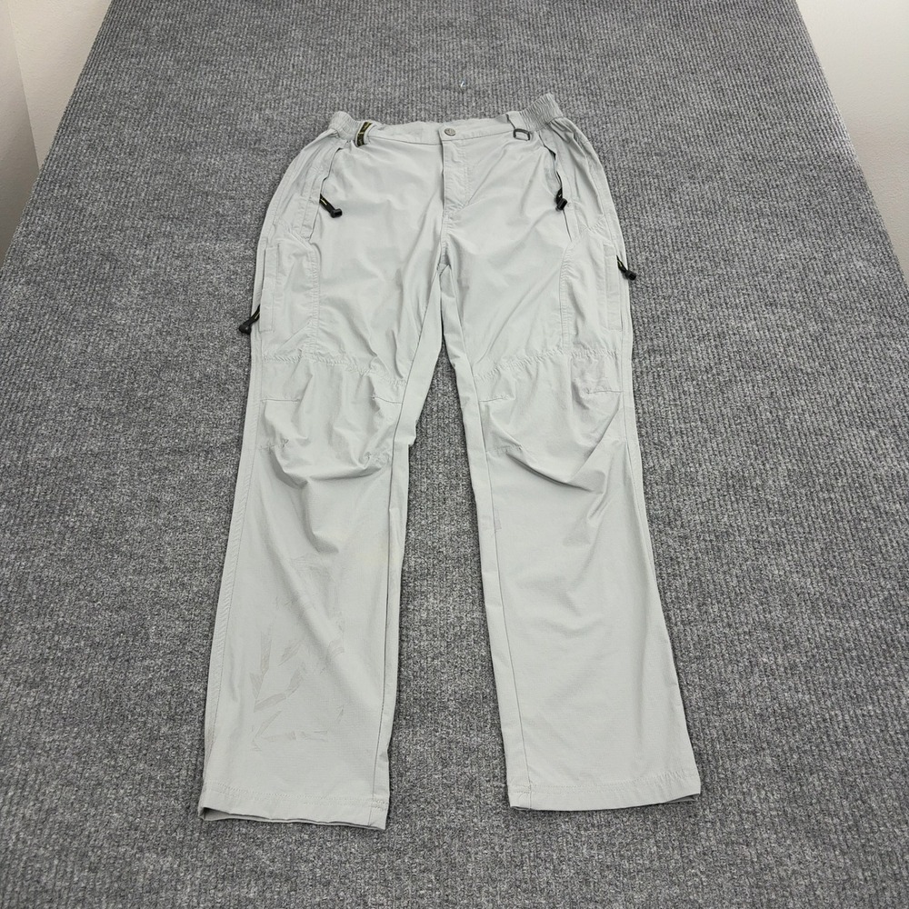 Outdoorsports Pants Mens S Gray Nylon Spandex Lightweight Hiking Gorpcore Style